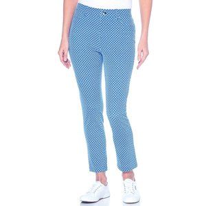 BNWT RAFAELLE PRINTED KNIT TWILL ANKLE PANT SIZE 6